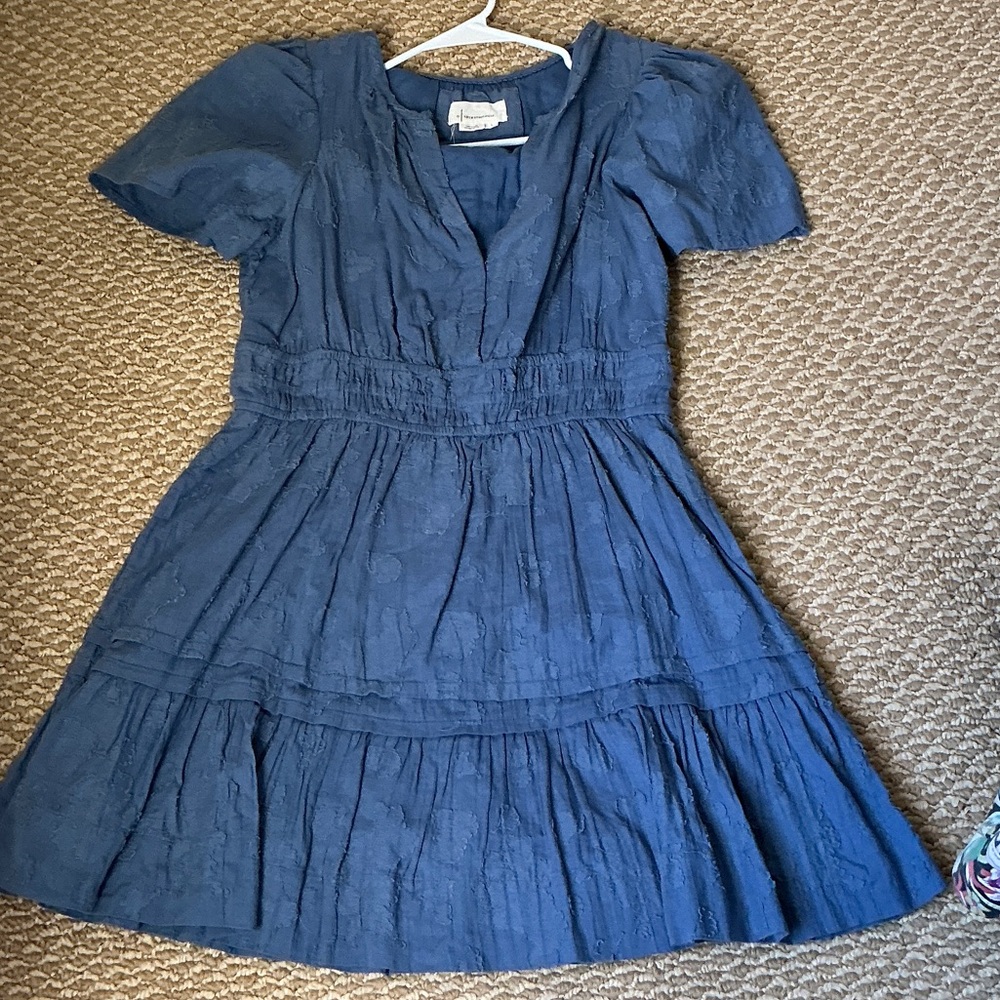 Anthropologie Blue Dress size Large. Excellent condition